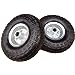 2 x FROSAL Luftrad Stahlfelge Silber | Rad Bollerwagen & Sackkarre | Ersatzrad | 20 mm Achse | Rolle