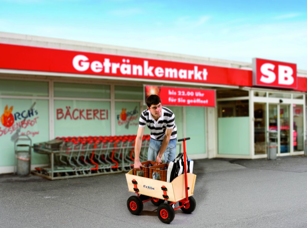 Bollerwagen Eckla Easy Trailer pannensichere Bereifung