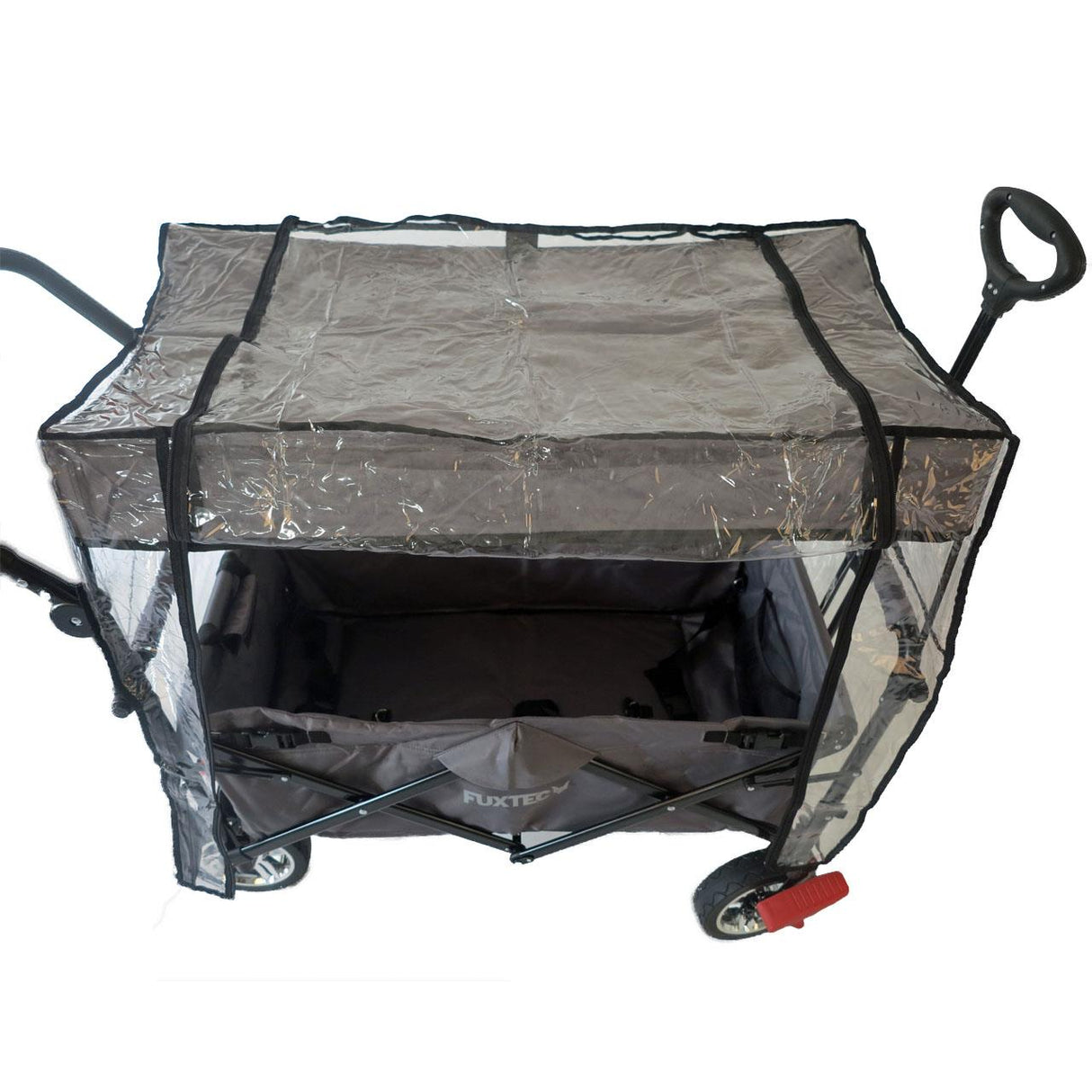FUXTEC Regenschutz transparent für Bollerwagen CT700