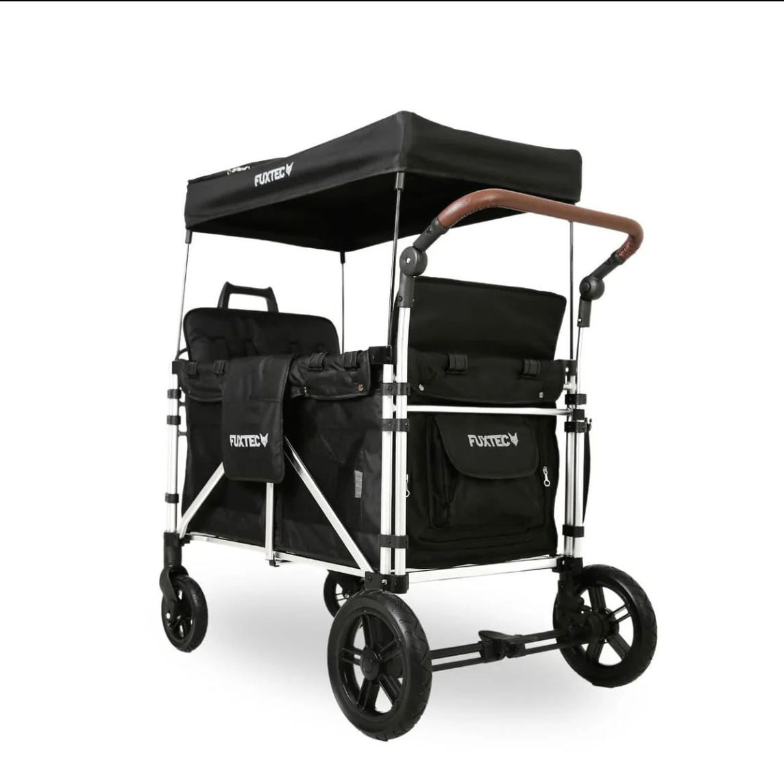 FUXTEC faltbarer Luxus Bollerwagen XL 4-Sitzer FX-CTXL900, schwarz