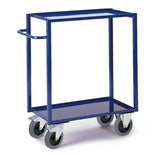 ROLLCART Hoher Tischwagen mit Blechwannen, 400 kg Tragkraft, 067176 067177 067178 067179