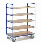 ROLLCART Etagenwagen fünf Böden, 250 kg Tragkraft, 087255 087256