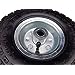 2 x FROSAL Luftrad Stahlfelge Silber | Rad Bollerwagen & Sackkarre | Ersatzrad | 20 mm Achse | Rolle