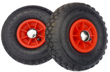 FROSAL Ersatzrad Nabe 25mm/75mm - Rad für Bollerwagen oder Sackkarre mit Achsstopfen 2 Stück
