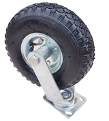 FROSAL Lenkrolle Ø 260 x 85 mm | 3.00-4 Rad | Luftrad auf Stahlfelge Silber