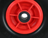 FROSAL Ersatzrad - PU Rad Nabe 20mm/60mm für Bollerwagen oder Sackkarre pannensicher inkl. Radbefest