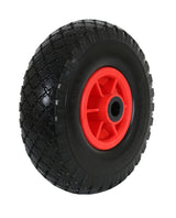 FROSAL Ersatzrad - PU Rad Nabe 20mm/60mm für Bollerwagen oder Sackkarre pannensicher inkl. Radbefest
