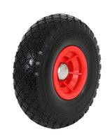 FROSAL Ersatzrad - PU Rad Nabe 20mm/60mm für Bollerwagen oder Sackkarre pannensicher inkl. Radbefest