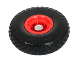FROSAL Ersatzrad - PU Rad Nabe 20mm/60mm für Bollerwagen oder Sackkarre pannensicher inkl. Radbefest