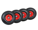 FROSAL Ersatzrad - Rad Nabe 20mm/60mm für Bollerwagen oder Sackkarre 4 Stück