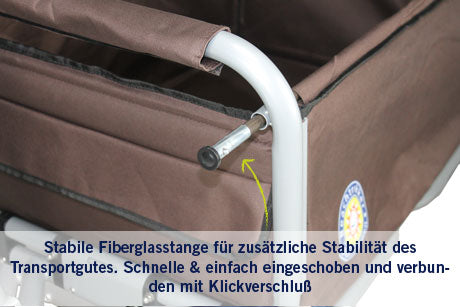Beachtrekker LiFe faltbar braun mit Bremse