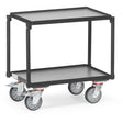 Fetra 13540 7016 Etagen-Roller "GREY EDITION" 250 kg, mit zwei Böden aus Holz, mit Rand