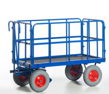 ROLLCART Handpritschenwagen mit Rohrgitterwänden, 700 kg, 1545101 1545102 1545121 1545122