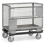 Fetra 22801 7016 Paletten-Fahrgestell "GREY EDITION" 750 kg, für Flachpaletten und Gitterboxen, TPE