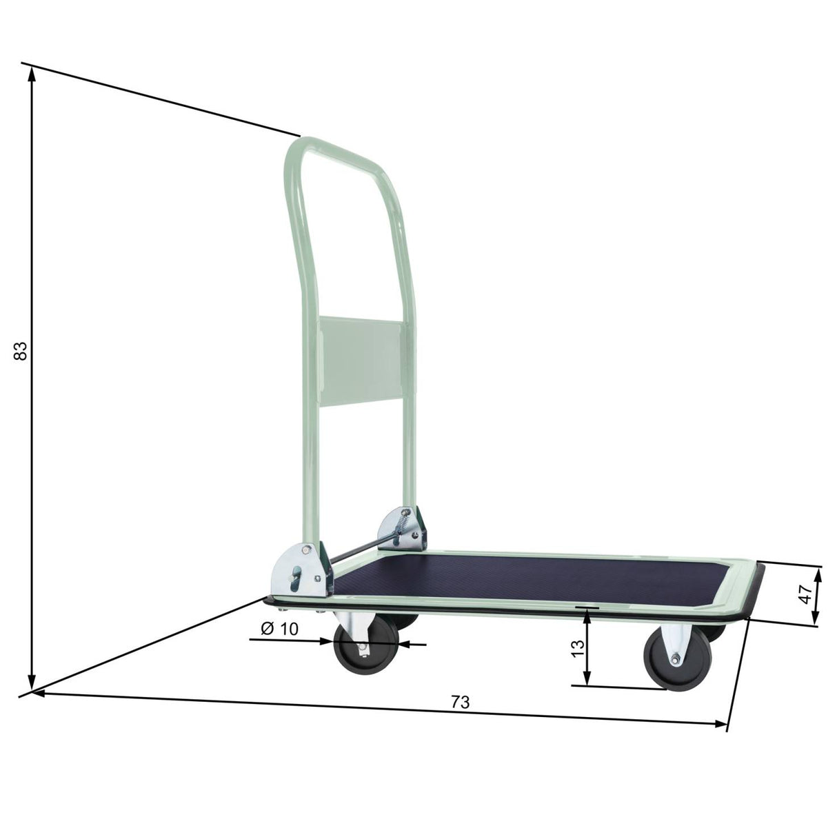 Transportwagen klappbar bis 150kg Plattformwagen