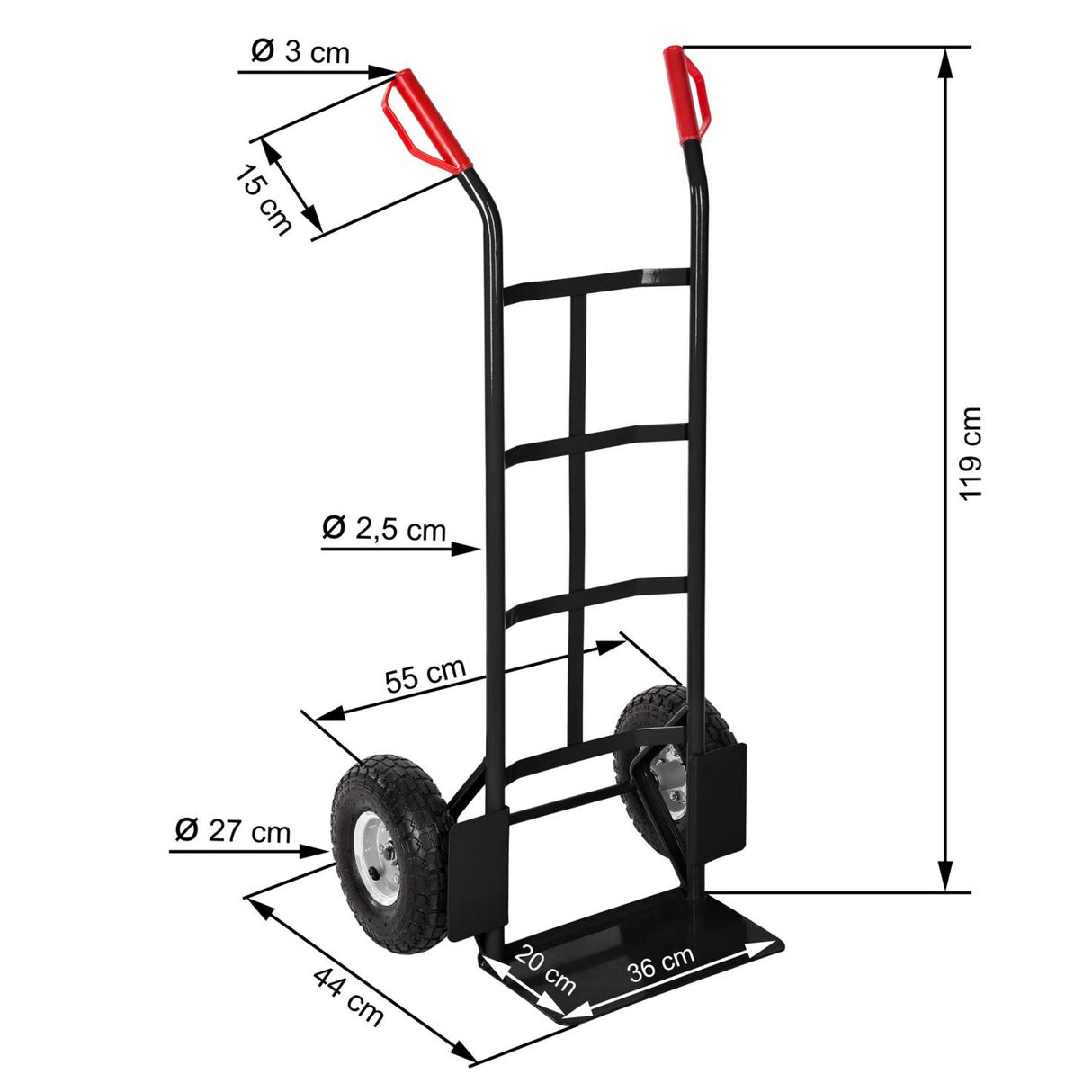 Sackkarre bis 200kg blau