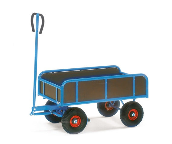 Fetra 4122L/4122V/4124L/4124V Handwagen 2 Achser mit vier Wänden, 400 kg