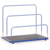 Fetra 4363 4365 Plattenständer, vier Gummifüße, 1200 kg