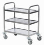 ROLLCART Edelstahl-Tischwagen drei Etagen, 623300 623310