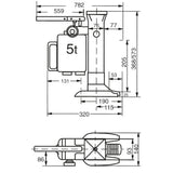 Fetra 6931/6932 Maschinenheber bis 10 t