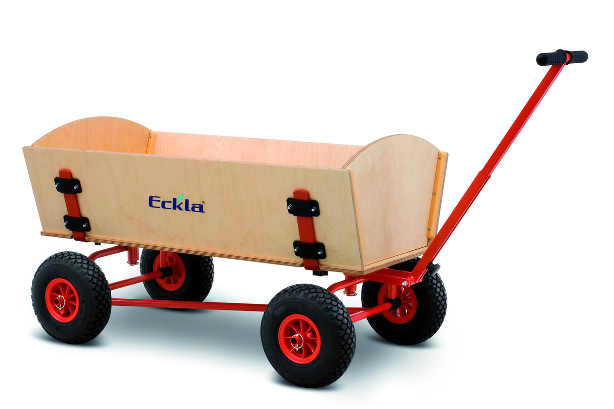 Bollerwagen Eckla Fun Trailer Long Hinterachslenkung pannensichere Bereifung