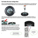 FROSAL Ersatzrad - PU Rad Nabe 16mm/50mm für Bollerwagen oder Sackkarre pannensicher