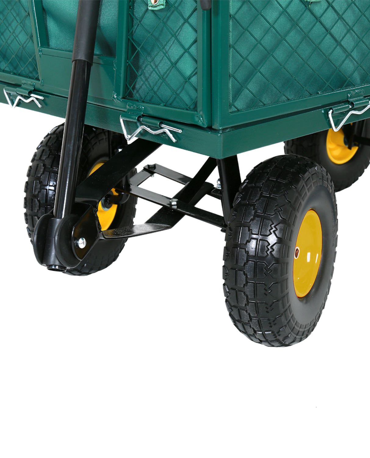 FROSAL Bollerwagen Phil – Gartenwagen pannensicher mit PU Rädern