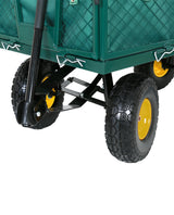 FROSAL Bollerwagen Phil – Gartenwagen pannensicher mit PU Rädern