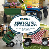 2 x Frosal PU Rad Stahlfelge Silber 20 mm Bollerwagen Sackkarre