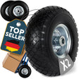 2 x Frosal PU Rad Stahlfelge Silber 20 mm Bollerwagen Sackkarre