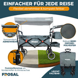FROSAL Bollerwagen Paul grau faltbar Premium Handwagen