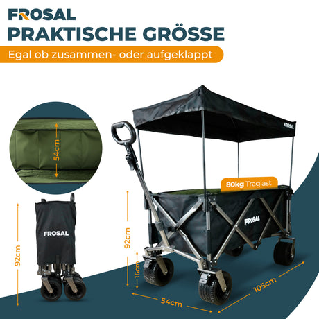 FROSAL Bollerwagen Theo faltbar