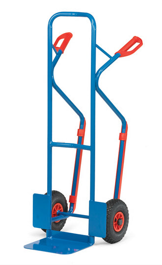 Fetra B1330V/B1330L/B1330P Stahlrohrkarren 300 kg, Höhe 1300 mm, mit Kunststoff-Gleitkufen