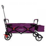FUXTEC Bollerwagen CT-500PU purpur mit Sonnendach faltbar