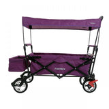 FUXTEC Bollerwagen CT-500PU purpur mit Sonnendach faltbar