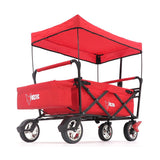 FUXTEC Bollerwagen CT-500 rot mit Sonnendach faltbar