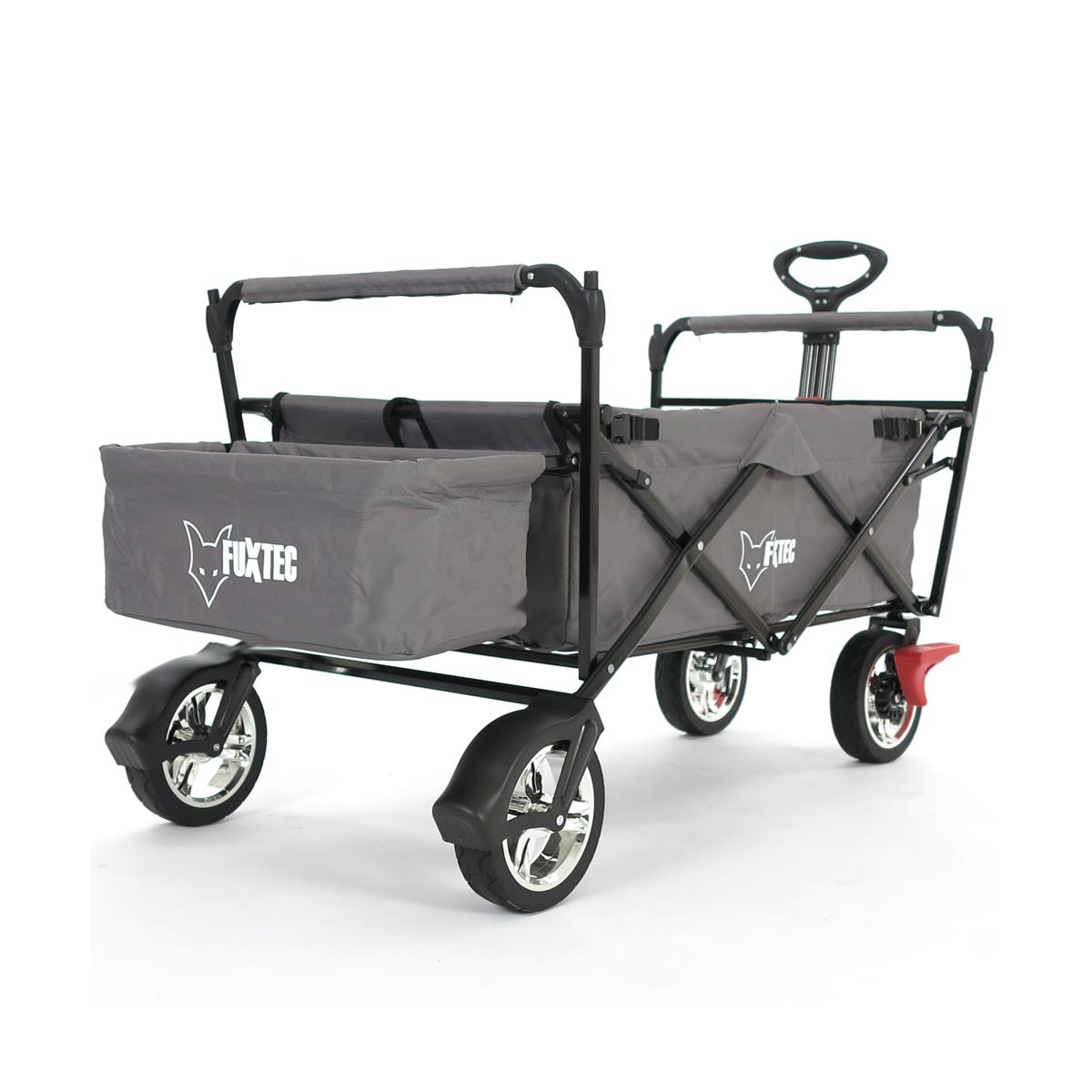 FUXTEC Bollerwagen CT-500AGB grau mit Sonnendach