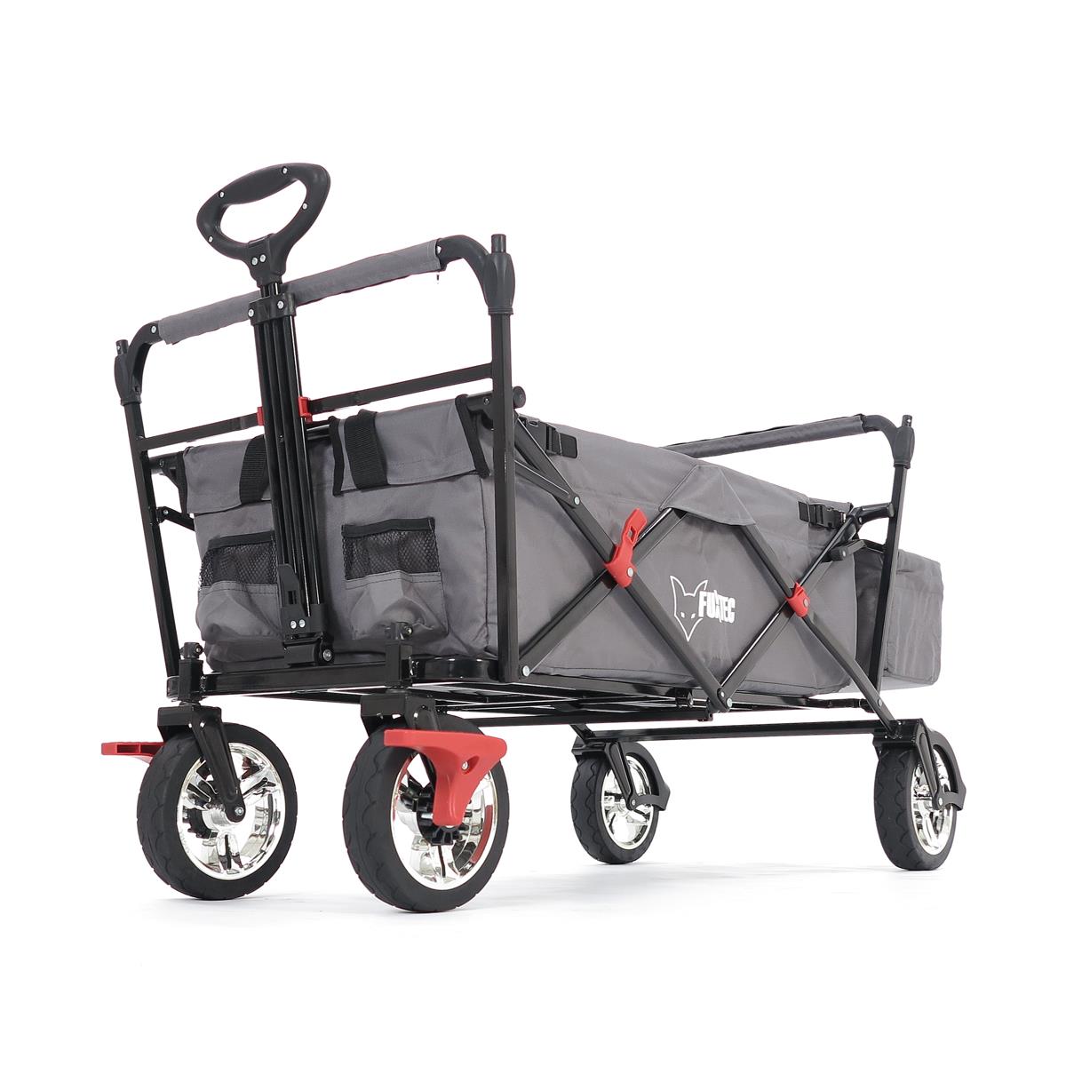 FUXTEC Bollerwagen CT-500AGB grau mit Sonnendach