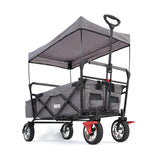 FUXTEC Bollerwagen CT-500AGB grau mit Sonnendach
