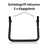 FROSAL Ersatz Schiebegriff inkl. 2 Kippgelenke für Frosal Leo & Paul Bollerwagen | Original Ersatzteil | ca. 43,5 x 33 cm | Ø 22 mm | nicht zum Nachrüsten geeignet | stabil & langlebig