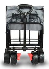 FROSAL Bollerwagen Oskar faltbar XXL grau groß & lang