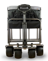 FROSAL Bollerwagen Alex faltbar schwarz/grau Strandwagen breite Reifen