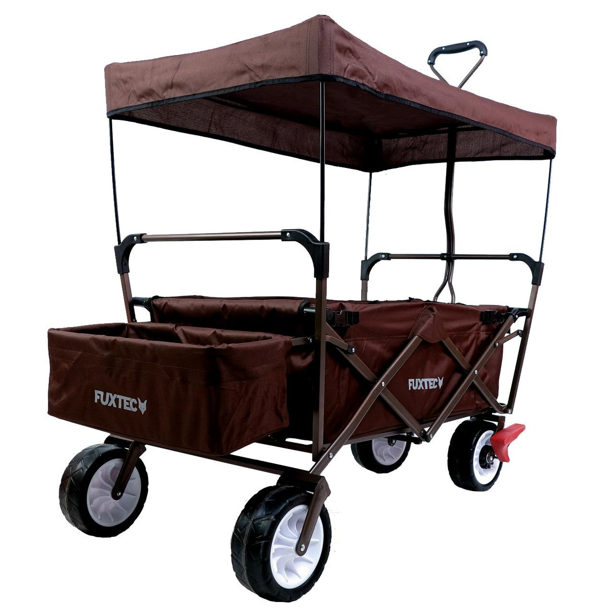 FUXTEC Bollerwagen FX-CT350 schokobraun