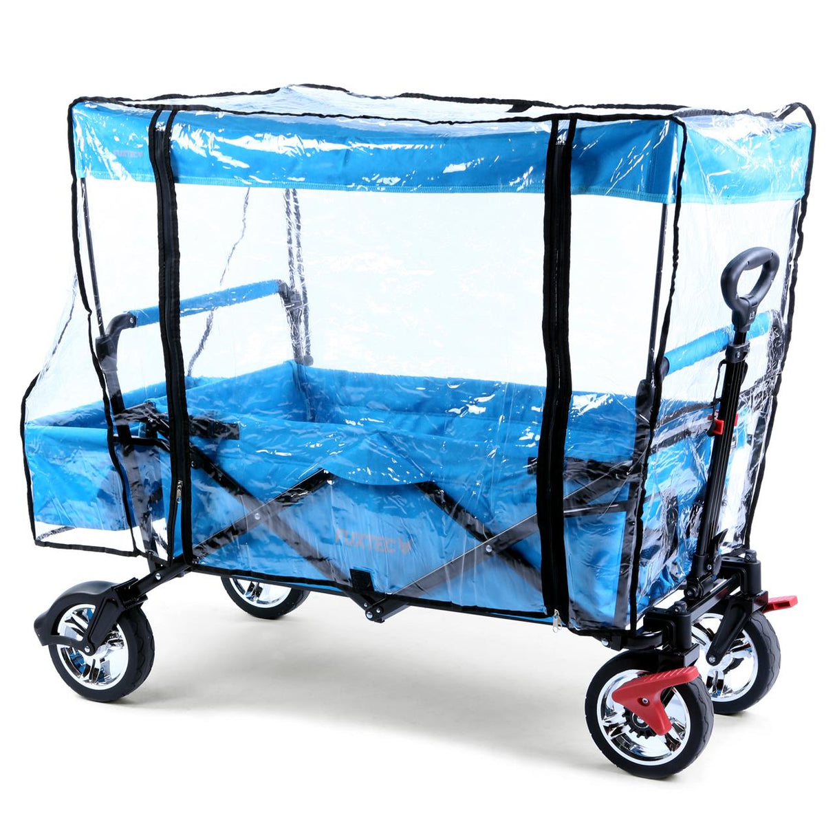 FUXTEC Regenschutz transparent für Bollerwagen CT500