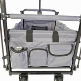 FUXTEC faltbarer Bollerwagen FX-CT700G mit UV-Schutz-Sonnendach, grau
