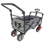 FUXTEC faltbarer Bollerwagen FX-CT700G mit UV-Schutz-Sonnendach, grau