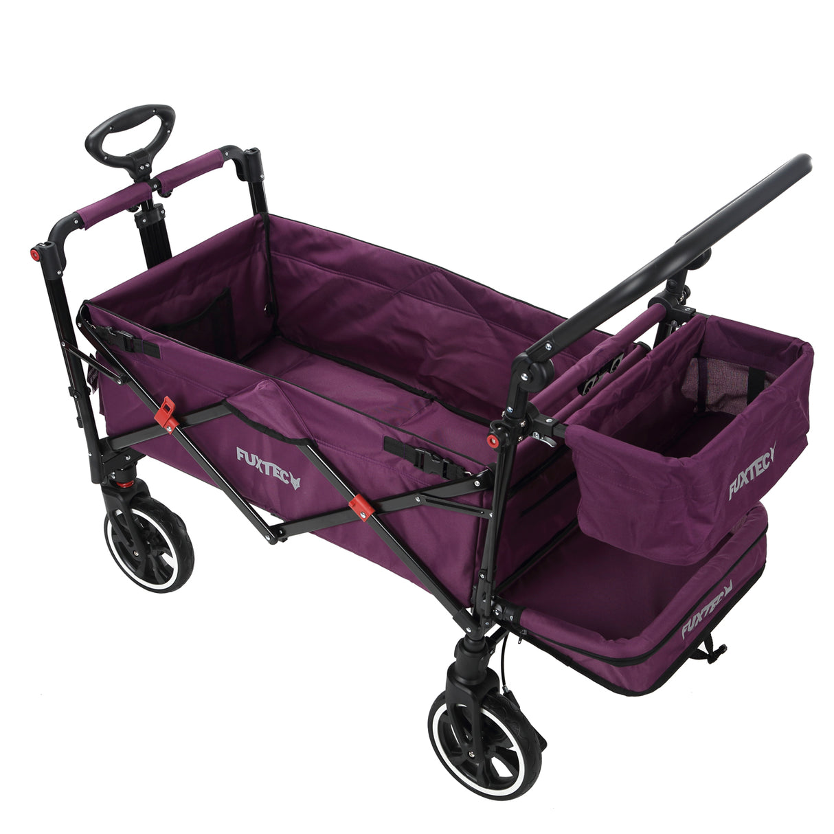 FUXTEC faltbarer Premium Bollerwagen FX-CT850 in Purpur (Lila)