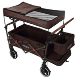 FUXTEC faltbarer Premium Bollerwagen FX-CT850 in Braun
