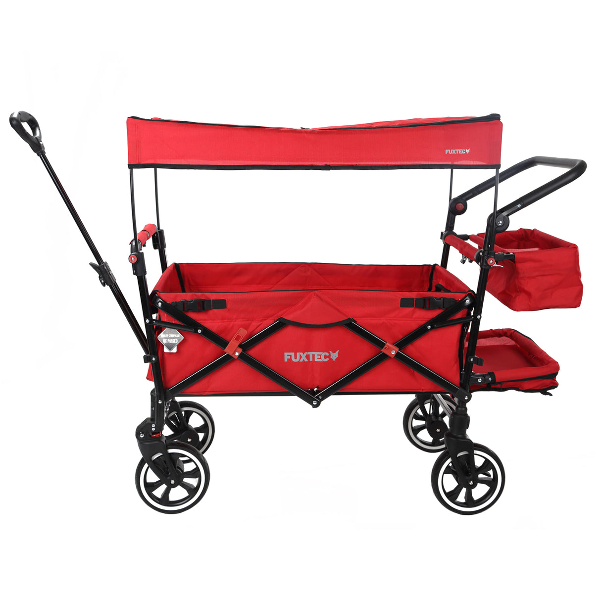 FUXTEC faltbarer Premium Bollerwagen FX-CT850 in Rot