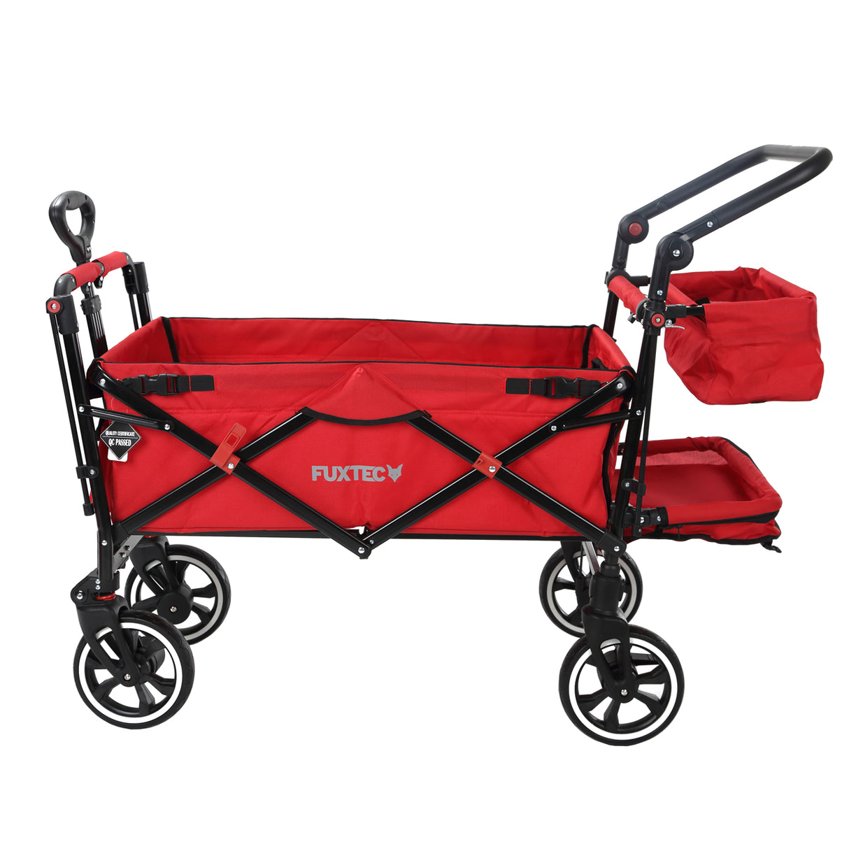 FUXTEC faltbarer Premium Bollerwagen FX-CT850 in Rot